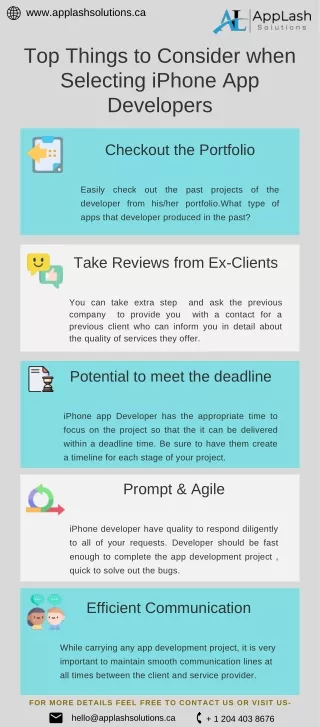 Top Things to Consider when Selecting iPhone App Developers