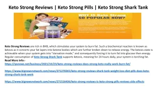 Keto Strong Reviews | Keto Strong Pills | Keto Strong Shark Tank