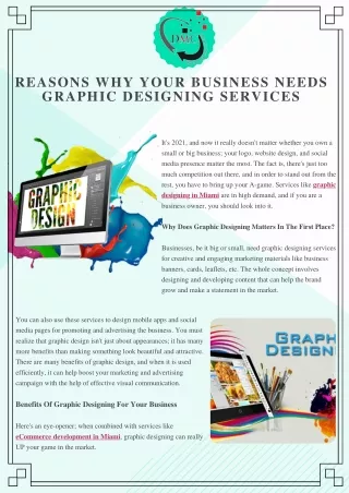 reasons why your business needs graphic designing