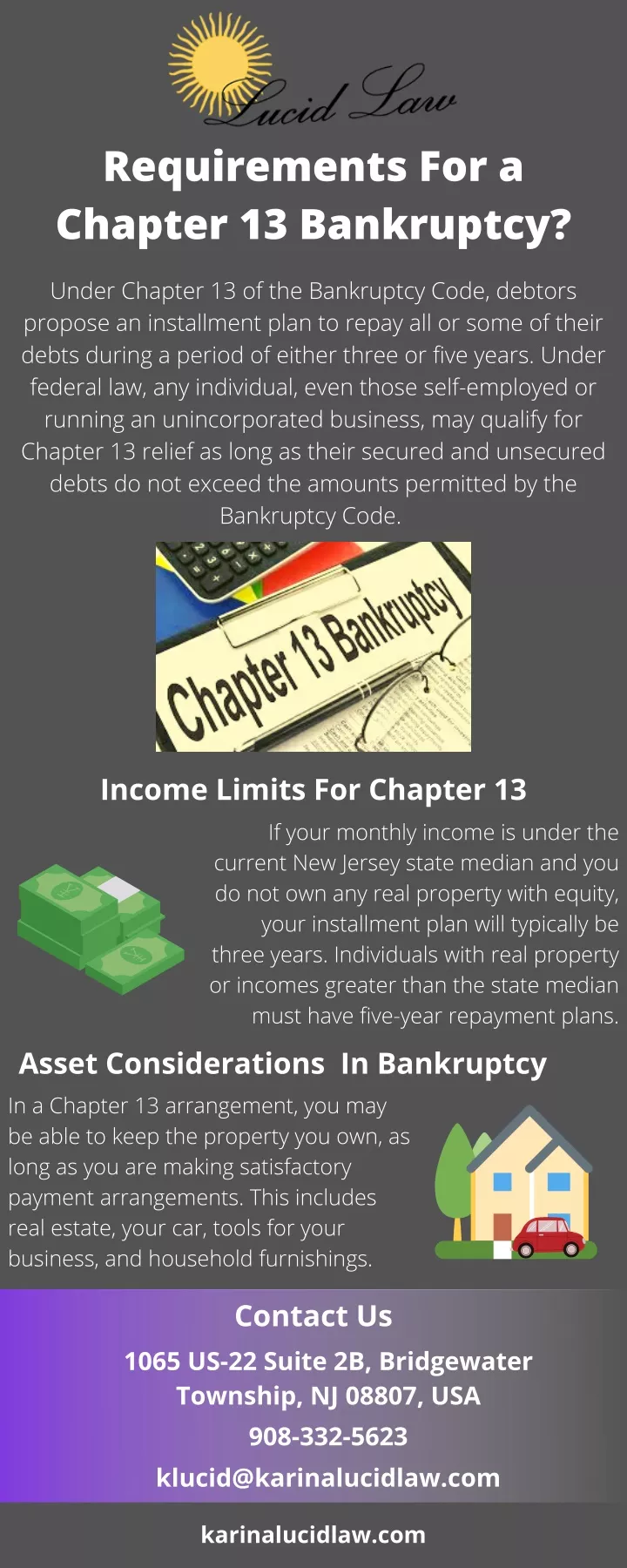 requirements for a chapter 13 bankruptcy