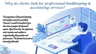 financial statement preparation & bookkeeping services