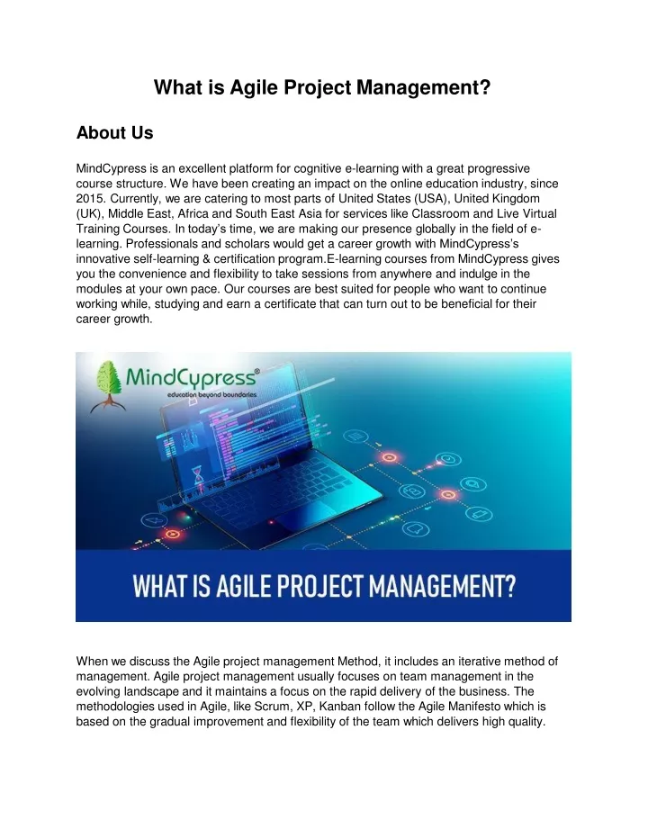 what is agile project management about us