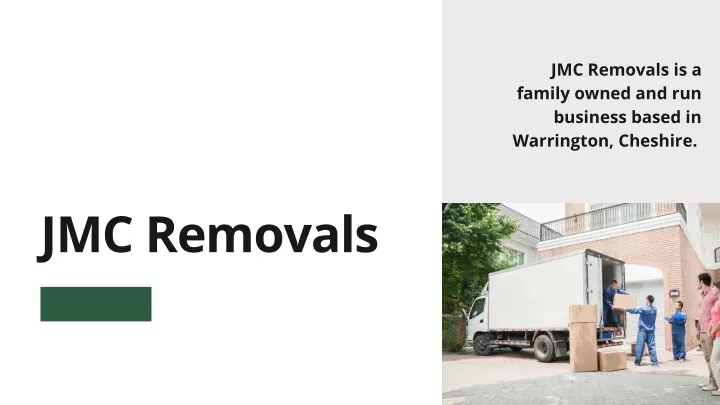jmc removals is a family owned and run business