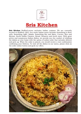 sris kitchen sris kitchen stafford serves