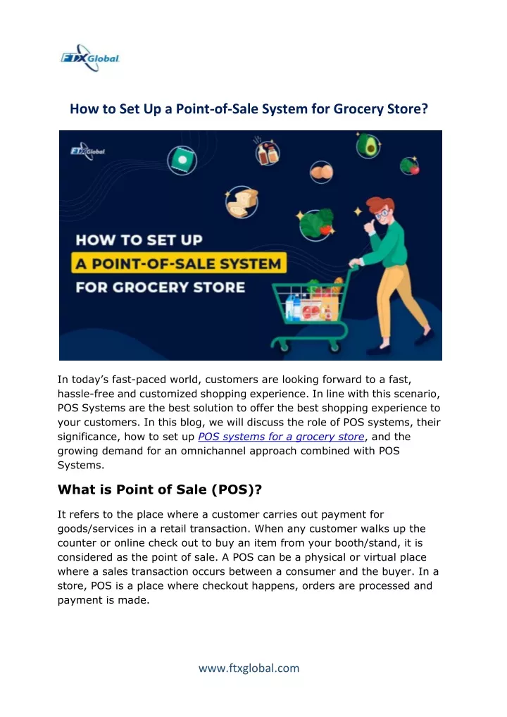 how to set up a point of sale system for grocery