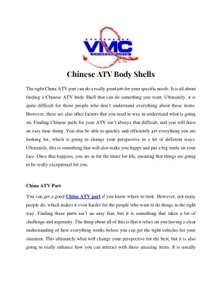 chinese atv body shells the right china atv part