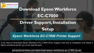 download epson workforce ec c7000 driver support installation setup