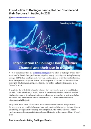 trendingbrokers.com-Introduction to Bollinger bands Keltner Channel and their Best use in trading in 2021-converted