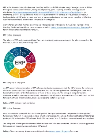 erp is the phrase of enterprise resource planning