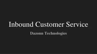 inbound customer service
