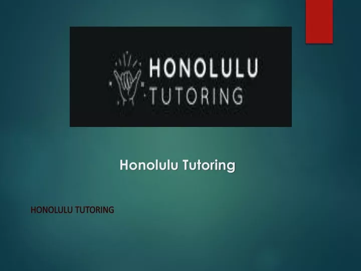 honolulu tutoring