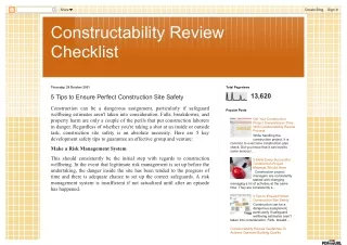 5 Tips to Ensure Perfect Construction Site Safety