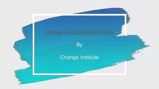 change management models by change institute