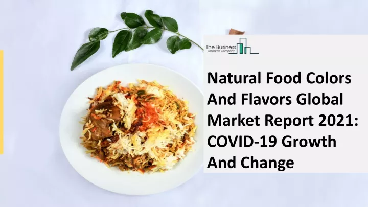 natural food colors and flavors global market