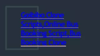 goibibo clone scripts online bus booking script