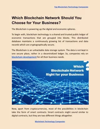 top blockchain technology companies