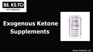 Exogenous Ketone Supplements