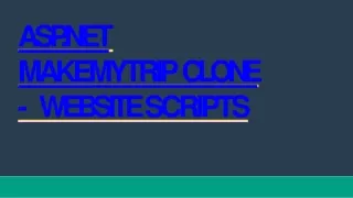 asp net makemytrip clone website scripts