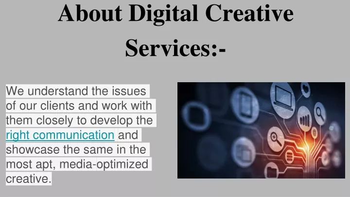 about digital creative services