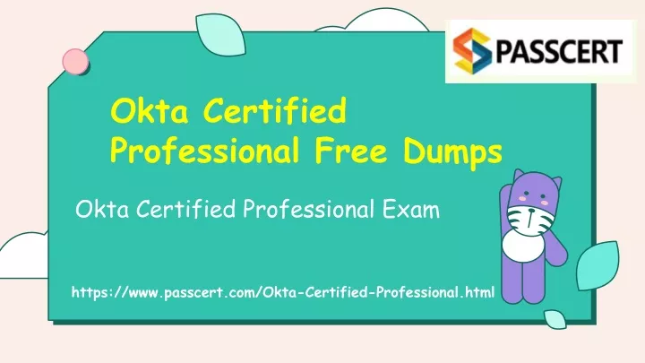 okta certified professional free dumps