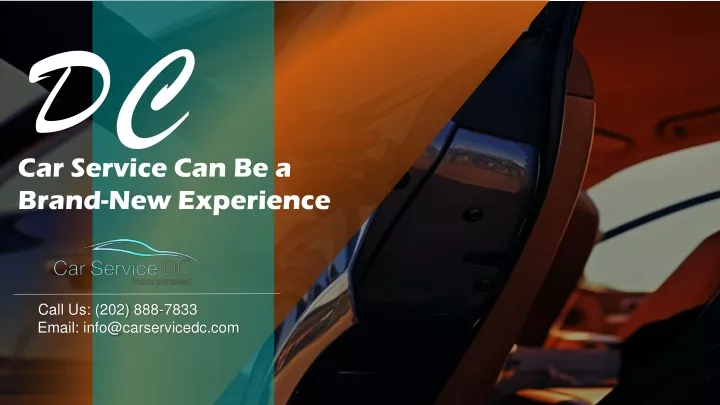 dc car service can be a brand new experience