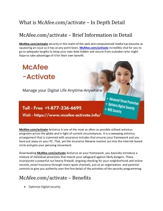 What is McAfeecomactivate-converted