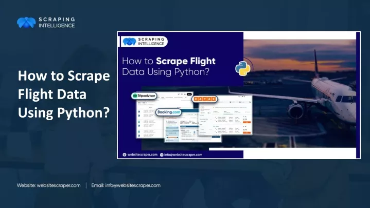 how to scrape flight data using python