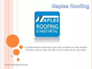 Commercial Roofing Contractors - Naples Roofing - ppt