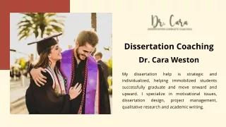 Professional Dissertation Coach Dr. Cara Weston