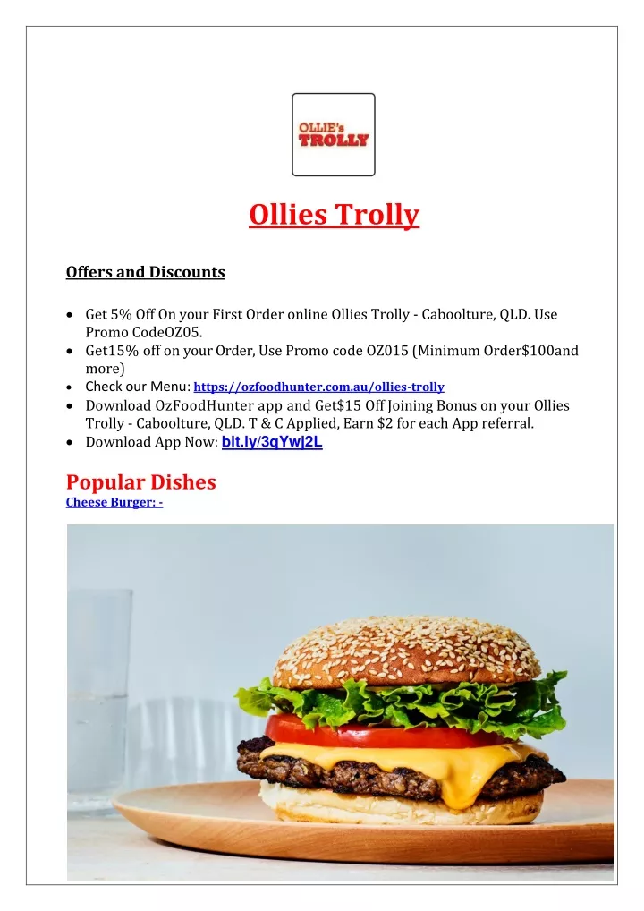 ollies trolly offers and discounts