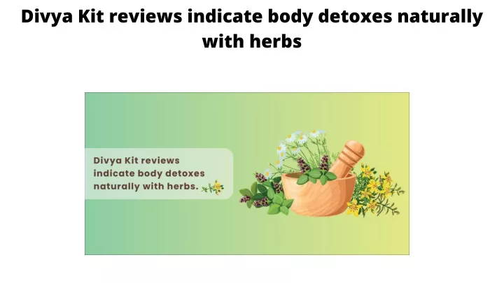divya kit reviews indicate body detoxes naturally