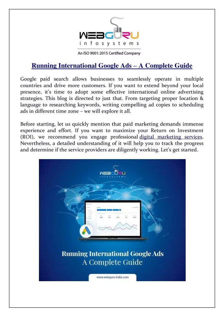 running international google ads a complete guide