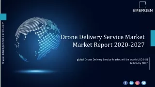 drone delivery service market market report 2020