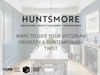 WAYS TO GIVE YOUR VICTORIAN PROPERTY A CONTEMPORARY TWIST