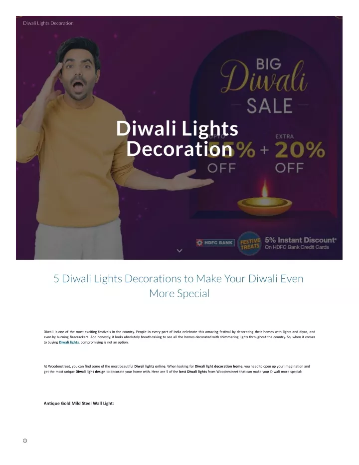diwali lights decoration