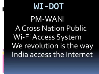PM Wani Wifi in India| Public Wifi Network for Hospitals & Shops