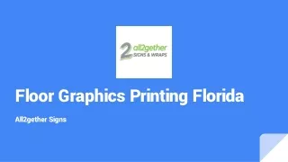 Floor Graphics Printing Florida