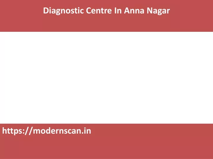 diagnostic centre in anna nagar