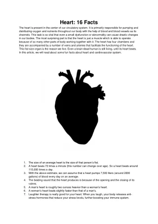 heart 16 facts