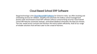 cloud based school erp software