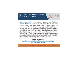 light meter market share growth trends outlook