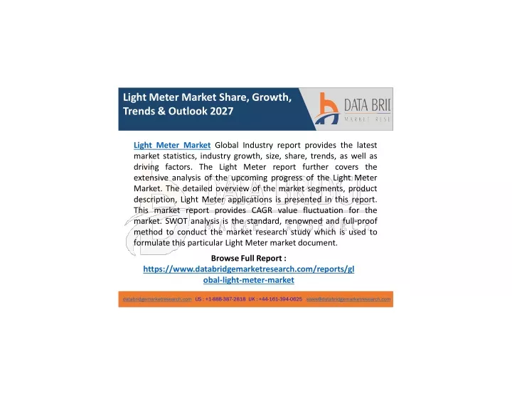 light meter market share growth trends outlook