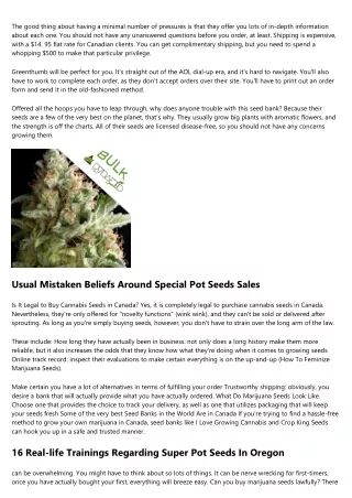 Why We Passion Best Pot Seeds Online UK (As Well As You Should, As Well!)