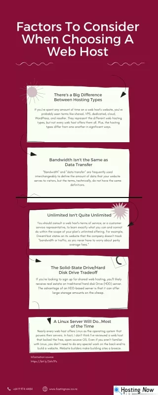 Factors To Consider When Choosing A Web Host  - Hosting Now