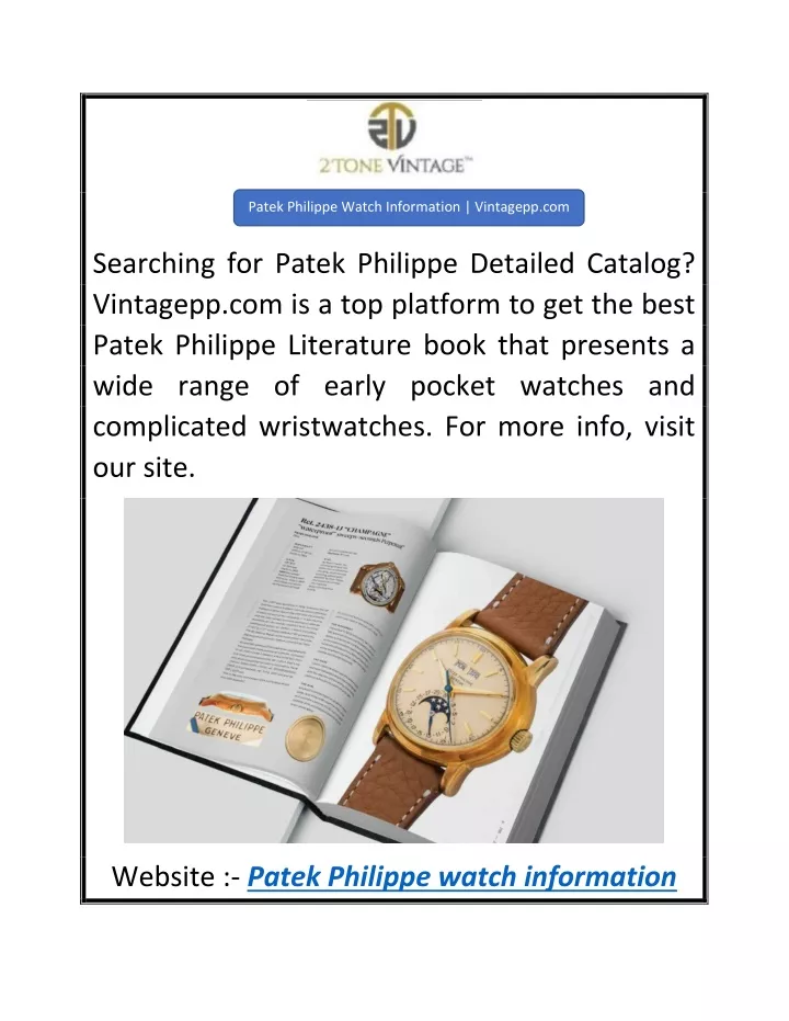 patek philippe watch information vintagepp com
