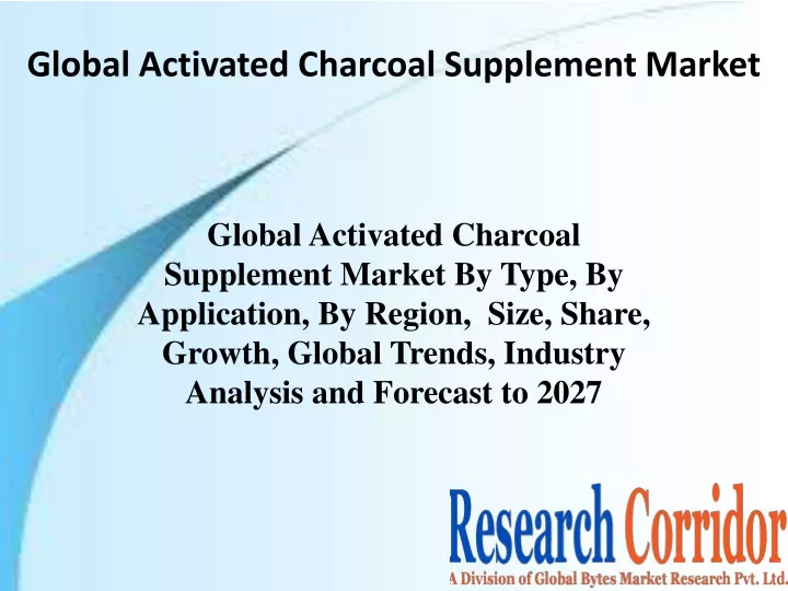 global activated charcoal supplement market