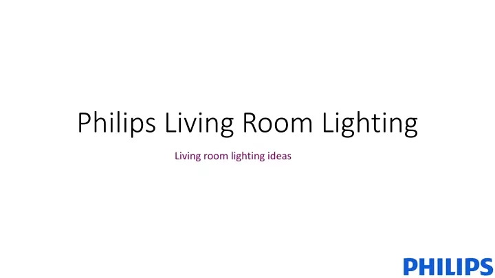 philips living room lighting