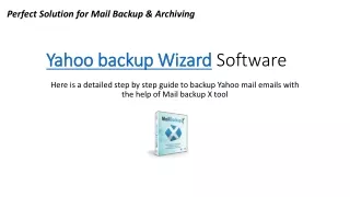 yahoo backup wizard software