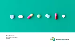 Medicine reminder and Health Tracking App - KnowYourMeds