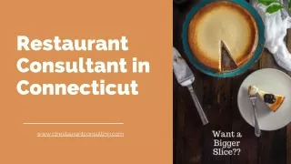 Restaurant Consultant in Connecticut